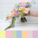 Pastel Cascading Wedding Bouquet with Flowing Amaranth