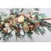 Flower Arch Arrangement in Champagne & Ivory | Faux Floral Archway for Wedding
