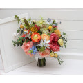 Colorful Wildflower Bridal Bouquet for Spring and Summer