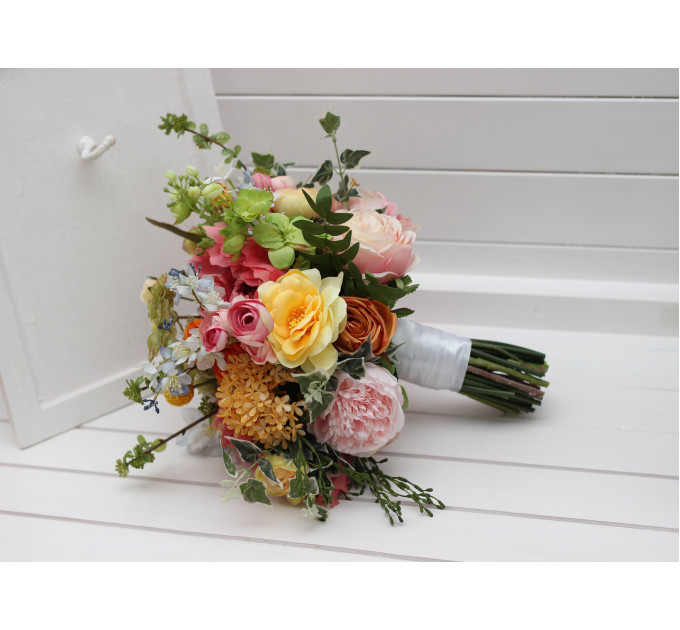 Colorful Wildflower Bridal Bouquet for Spring and Summer