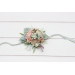Wedding Wrist Corsage in Sage Green and Dusty Rose