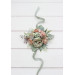 Wedding Wrist Corsage in Sage Green and Dusty Rose