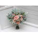 Wedding Bouquet Set in Sage Green and Dusty Rose