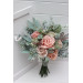 Wedding Bouquet Set in Sage Green and Dusty Rose
