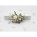 Wedding Hair Combs in Sage Green and Blush Pink