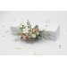 Wedding Hair Combs in Sage Green and Blush Pink