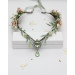 Elven Flower Circlet in Sage Green and Blush Pink