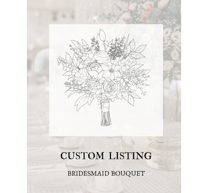 Personalized Bridesmaid Bouquet Created to Match Your Wedding Colors