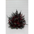 Burgundy Standing Flowers for Wedding Aisle Decor