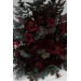 Burgundy Standing Flowers for Wedding Aisle Decor