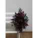 Burgundy Standing Flowers for Wedding Aisle Decor