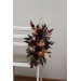 Burgundy Red & Dusty Rose Aisle Marker Flowers for Wedding Chairs