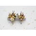 Wedding Boutonnieres in Mustard, Gold, Ivory and Yellow.