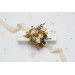 Wedding Corsage Bracelet in Mustard, Gold, Ivory and Yellow