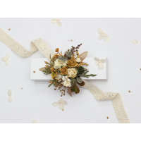 Mustard, Gold, Ivory & Yellow Wrist Corsage.  5468