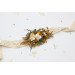 Wedding Floral Sash in Mustard, Gold, Ivory and Yellow