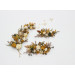 Set of 8 Wedding Hair Pins in Mustard, Gold, Ivory and Yellow