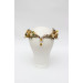 Elven Flower Crown in Mustard, Gold, Ivory and Yellow