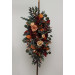 Flower Arch Arrangement in Burgundy, Orange, Rust & Brown