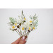 Set of 8 Daisy Floral Hair Pins for Bridal Hairstyles