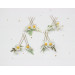 Set of 8 Daisy Floral Hair Pins for Bridal Hairstyles