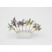 Set of 8 Daisy & Lavender Floral Hair Pins for Bridal Wildflower Style