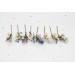 Set of 8 Daisy & Lavender Floral Hair Pins for Bridal Wildflower Style