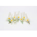Set of 8 Daisy Floral Hair Pins for Bridal Hairstyles