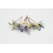 Set of 8 Daisy & Lavender Floral Hair Pins for Bridal Wildflower Style