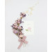Set of 6 Lilac & Blush Pink Floral Hair Pins for Bridal Hairstyles