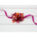 Orange, Magenta, Pink & Red Floral Wrist Corsage for Weddings