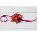 Orange, Magenta, Pink & Red Floral Wrist Corsage for Weddings