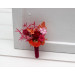 Orange, Magenta, Pink & Red Wedding Boutonnieres in Regular and Pocket Styles