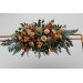 Flower Arch Arrangement in Rust, Orange & Gold | Faux Floral Archway for Wedding
