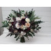 Bridal and Bridesmaid Wedding Bouquets in Purple, Blush Pink, Beige & Ivory