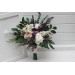 Bridal and Bridesmaid Wedding Bouquets in Purple, Blush Pink, Beige & Ivory