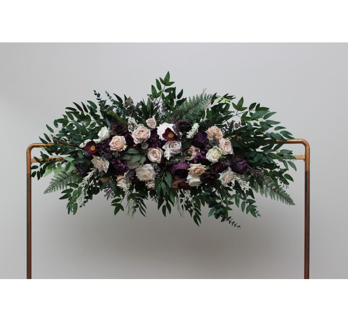 Wedding Arch Arrangement in Purple, Blush Pink, Beige & Ivory