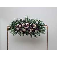 Purple, Blush Pink, Beige, Ivory Arch Arrangement. Ceremony Arch Decor. 5474