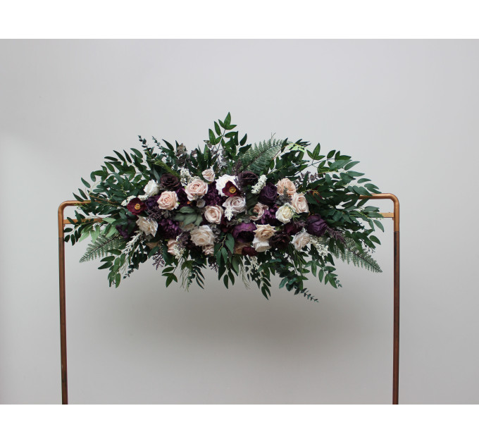 Wedding Arch Arrangement in Purple, Blush Pink, Beige & Ivory