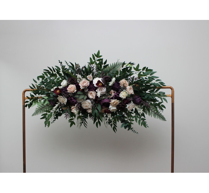 Wedding Arch Arrangement in Purple, Blush Pink, Beige & Ivory