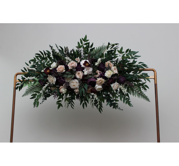 Wedding Arch Arrangement in Purple, Blush Pink, Beige & Ivory