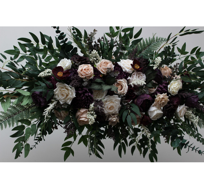 Wedding Arch Arrangement in Purple, Blush Pink, Beige & Ivory