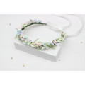 Pastel Wildflower Flower Crown for Colorful Flower Girl Hairstyles