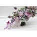 Asymmetrical Bridal Bouquet in Sage Green, Lilac & Lavender Pastel Tones
