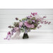 Asymmetrical Bridal Bouquet in Sage Green, Lilac & Lavender Pastel Tones