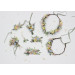 Pastel Wildflowers Floral Hair Comb for Bride and Bridesmaid Hairstyles