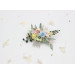 Pastel Wildflowers Floral Hair Comb for Bride and Bridesmaid Hairstyles