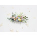 Pastel Wildflowers Floral Hair Comb for Bride and Bridesmaid Hairstyles