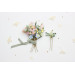 Pastel Wildflower Hair Pins with Dragonfly Accent for Bridal Hairstyles
