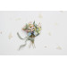 Pastel Wildflower Hair Pins with Dragonfly Accent for Bridal Hairstyles